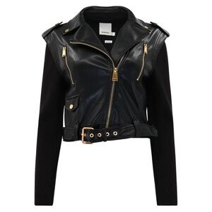 Simkhai Belene Mix Media Moto Jacket